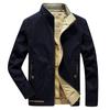 Spring New Men's Reversible Jacket Tops Men's Casual Large Size Stand Collar Men's Reversible Jackets