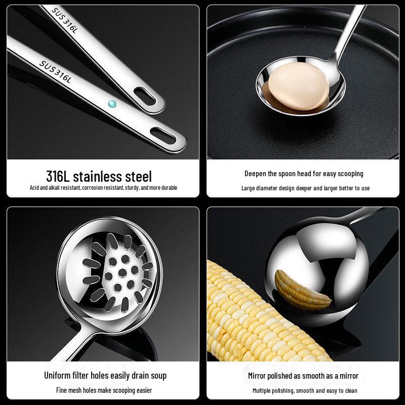 Biaoxing Food Grade 316 Stainless Steel Soup Spoon