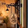 Holiday Gifts for Readers Decorative Bookshelf Lamp with Integrated Bookends, Retro Iron Library Lantern Reading Corner, Vintage Style Lanterns