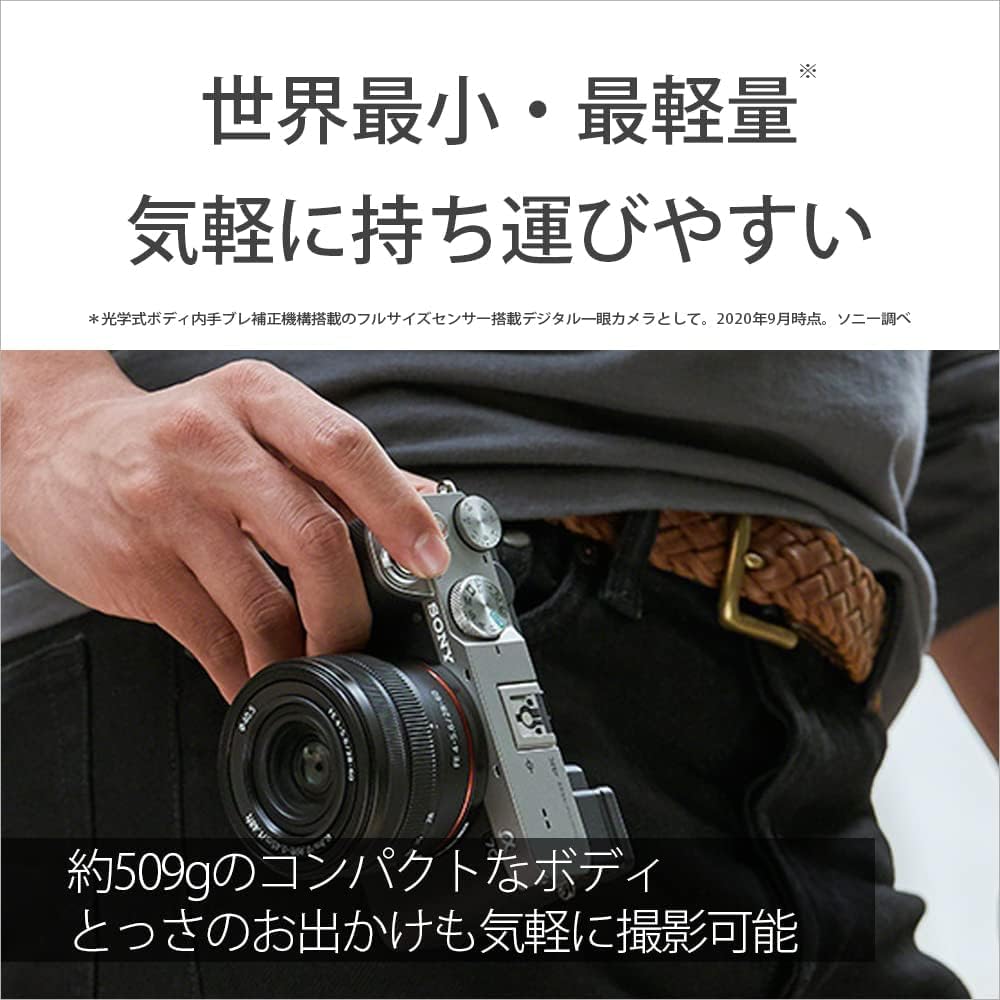 Sony Полноразмерная беззеркальная однообъективная камера, корпус черного цвета B 7C (Без линз) ИЛКЭ-7С