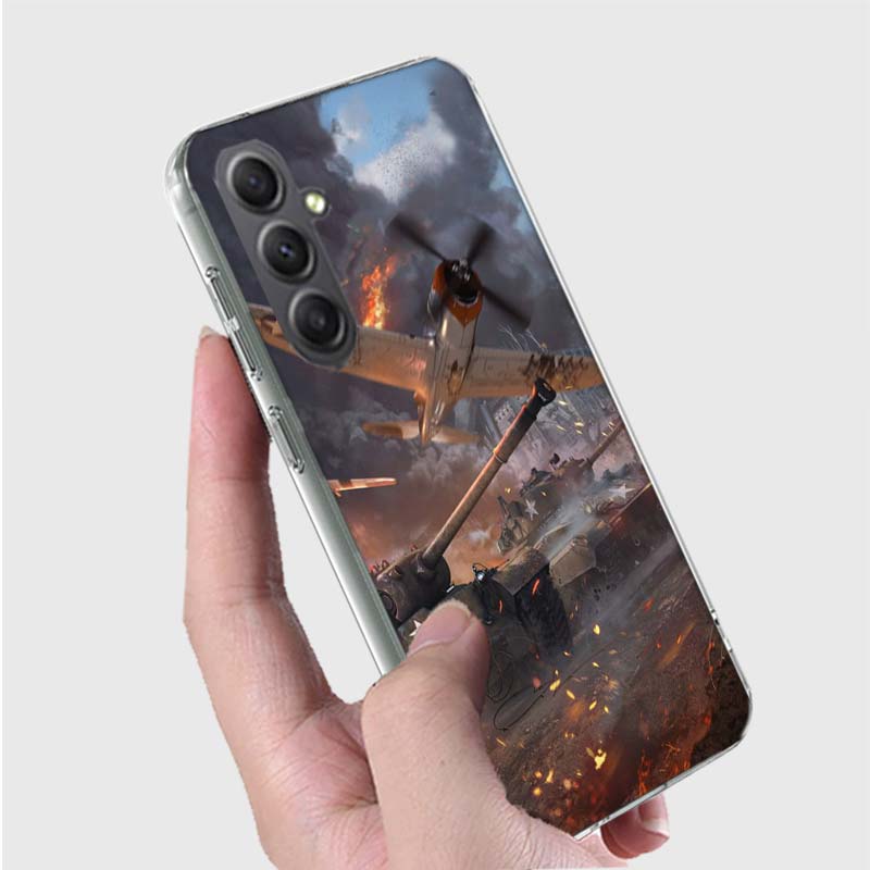 World Of Tanks Game Phone Case for Samsung Galaxy A54 A14 A24 A34 A17 A37 A57 A55 A35 A25 A15 A16 A26 A36 A56 A13 A23 A33 A53 A5