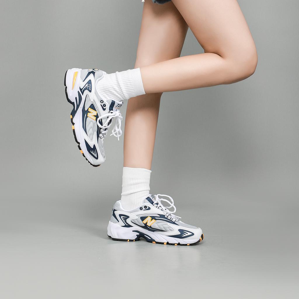 New Balance Nb 725 Retro Fabric Low Top Casual Running Shoes Unisex Sneaker White Blue ML725A