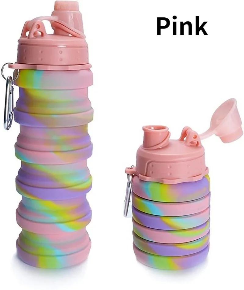 Складные бутылки для воды для путешествий, многоразовые складные для кемпинга и занятий в спортзале