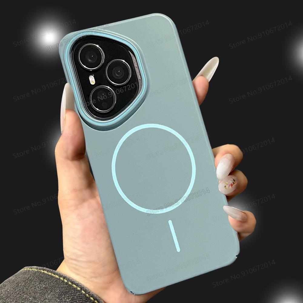 Противоударные чехлы для Honor 400 Pro Магнитный ПК Матовый Жесткий Чехол для телефона для Honor 200 Lite 300 Ultra 100 400 Pro Тонкая Матовая Крышка