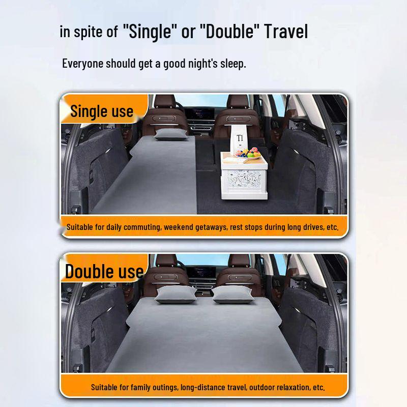 BMW X5 Rear Seat Air Mattress - Inflatable Car Bed for Trunk or Camping