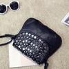 Black Women Pu Rivet Stud Crossbody Bags Female Women Messenger Bags Purses and Shoulder Bag