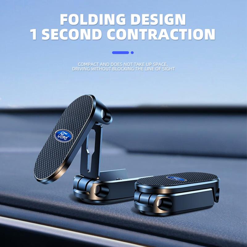 1pcs Folding Magnetic Car Holder 360 Degree Rotatable Mobile Phone Bracket For Ford Mondeo MK1 MK2 MK3 MK4 MK5