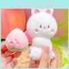 Rabbit Cute Monkey Plush Keychain Stretchable Design Children Gift Collectors