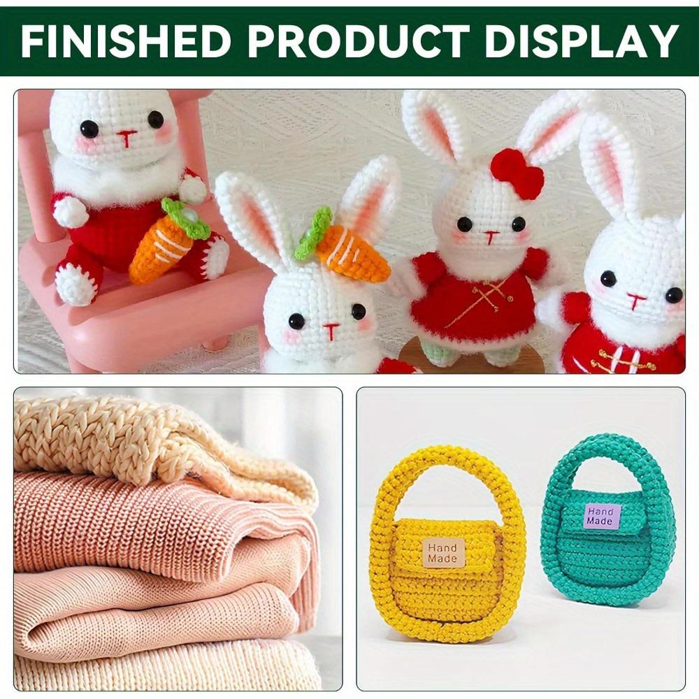 6pcs Yarn Soft Cotton-Nylon Blend Easy-to-Use Yarn for Hand Knitting Crocheting Beginner Crochet Yarn