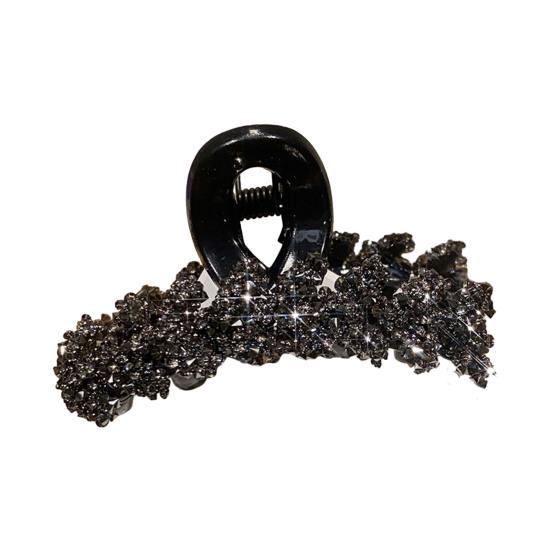 Женская заколка для волос «Колосок», стайлинг, нескользящие зубцы, большая заколка-акула, блестящий аксессуар для волос