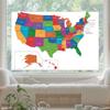 USA Map Poster-Administrative Map,Educational Wall Art for Home Office Decor,Gift,Geography Enthusiasts,Travel Supplies