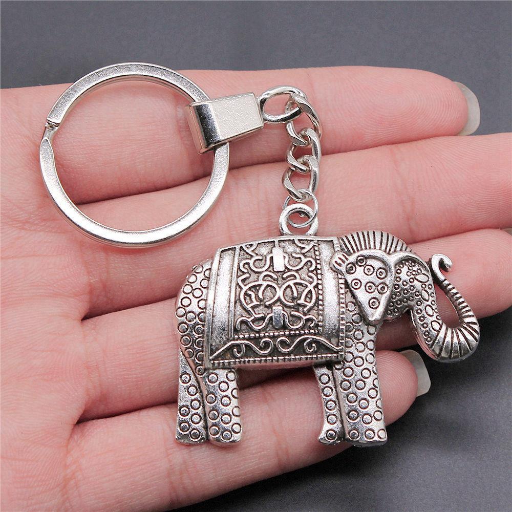Подвеска-дуэт «Слон и Лошадь» Брелок из металла под античную бронзу с кольцом 30 мм для студентов Горячая распродажа
