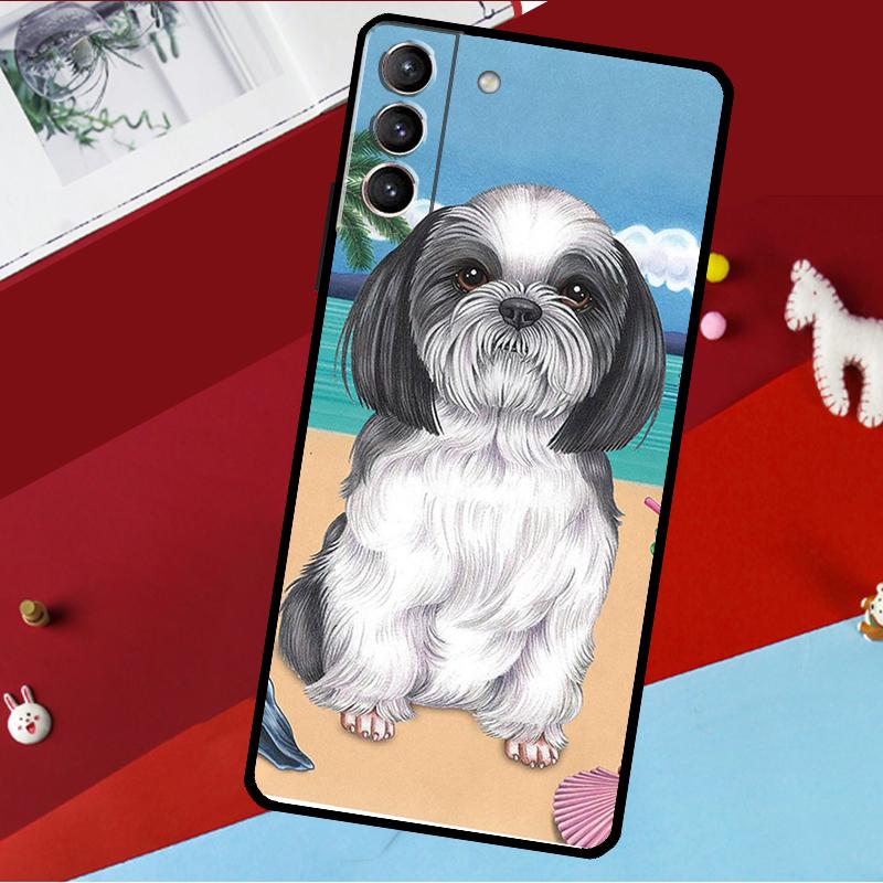 Мультяшная собака Ши-тцу Чехол Для Samsung Galaxy S26 S25 S24 S21 S22 S20 Ultra S9 S10 Plus S23 FE S25 FE Чехол для телефона