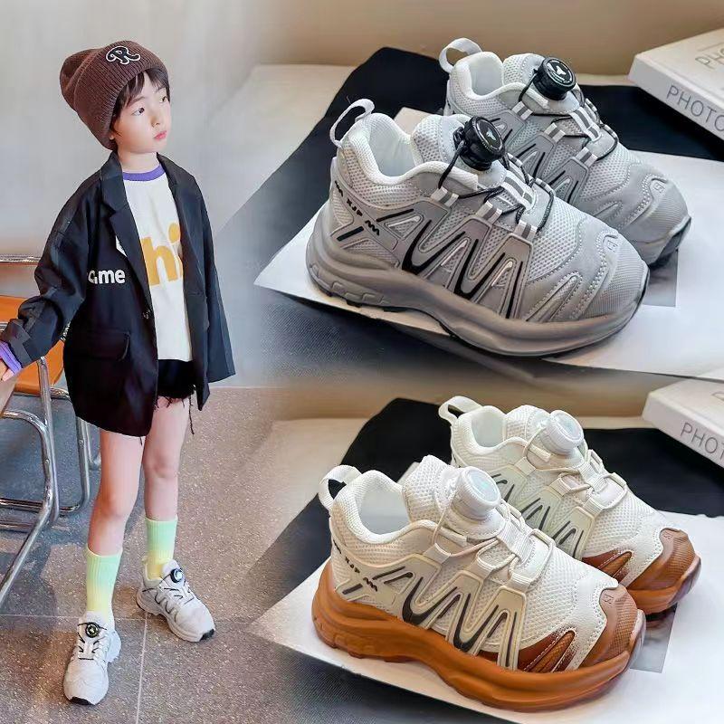 New spring and autumn mesh shoes for boys and girls, Korean-style children's sneakers, girls' dad shoes, breathable, fashionable, and casual