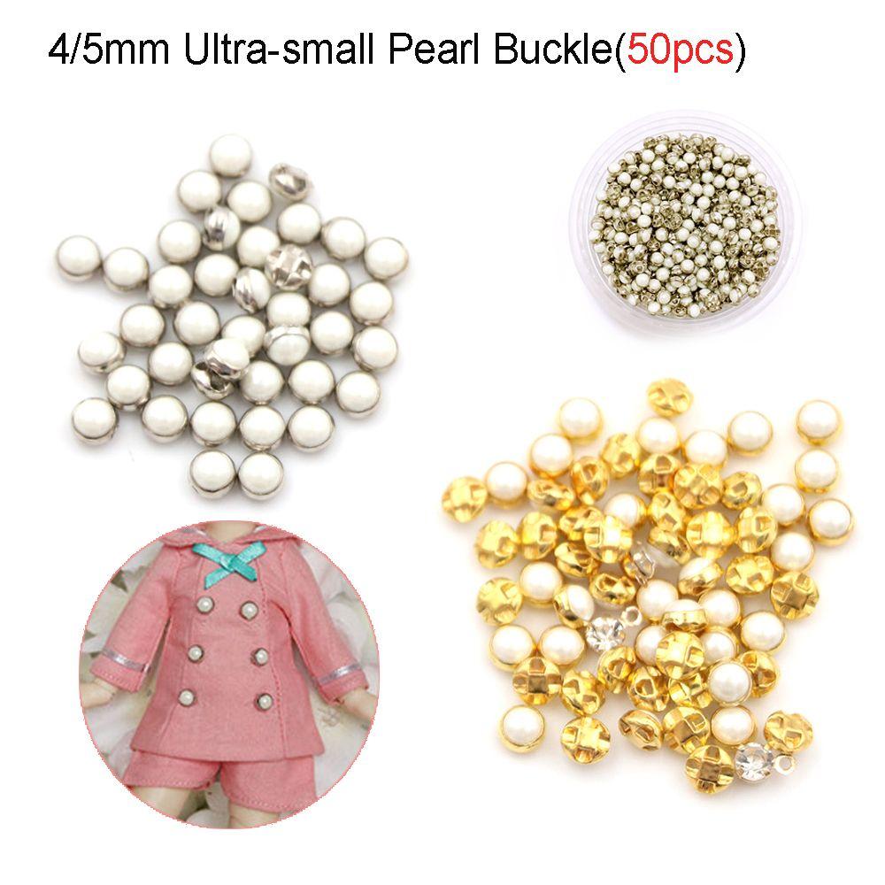 Dollhouse Miniature DIY Doll Clothes Pullip Clothing Sewing Mini Pearl Buttons Bjd Blythe