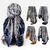 Classic Cashew Pattern Silk Scarf Women Trend Versatile Shawl Simulation Silk Headscarf 90cm Square Scarf