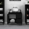 VidaXL Bathroom Cabinet Black 65x33x60 Cm Engineered Wood 819829