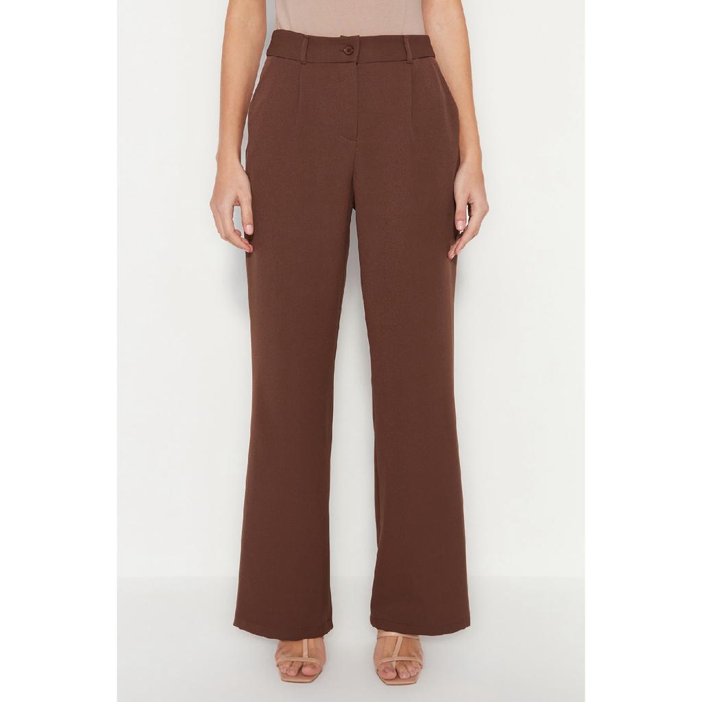 Black Wide Leg Woven Trousers Twoaw21pl0076