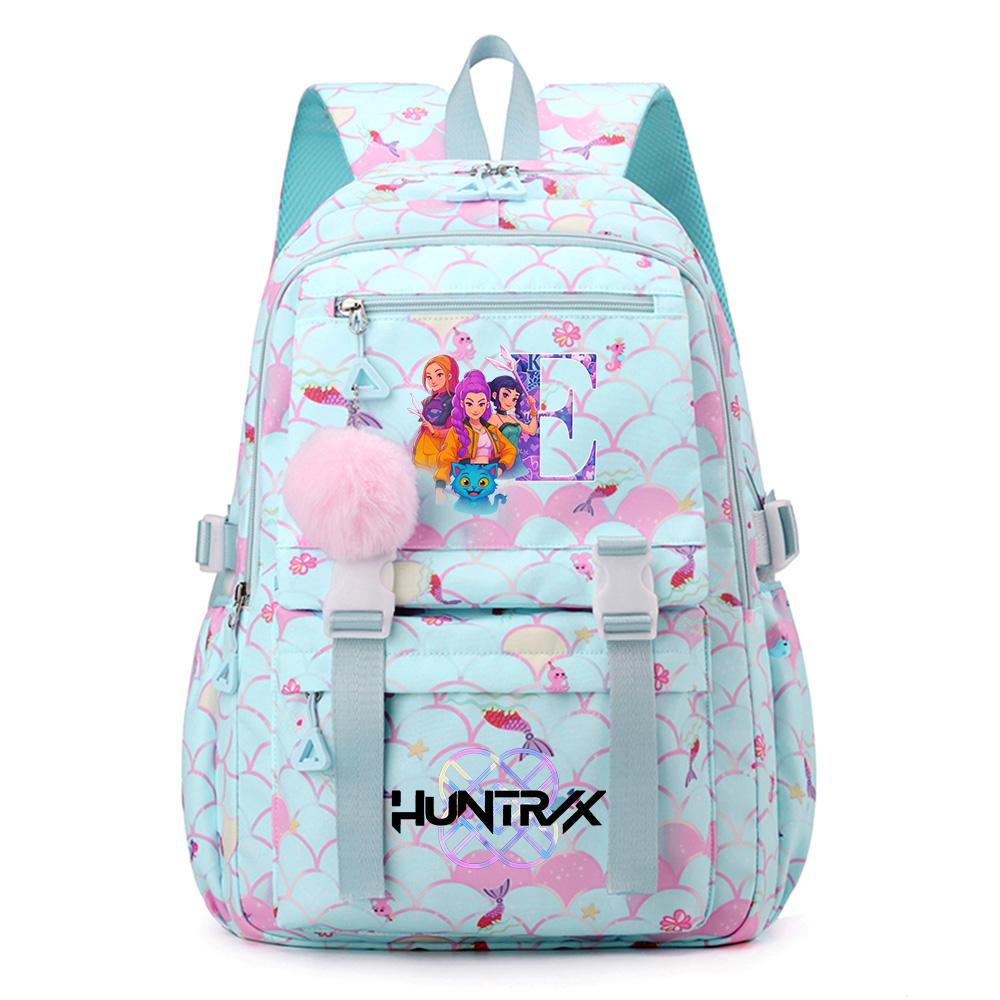 26 English Letters Printed Backpack Large Capacity Bookbag Student Boy Girl Schoolbag Outdoor Large Capacity Waterproof Sports Laptop Travel Bag