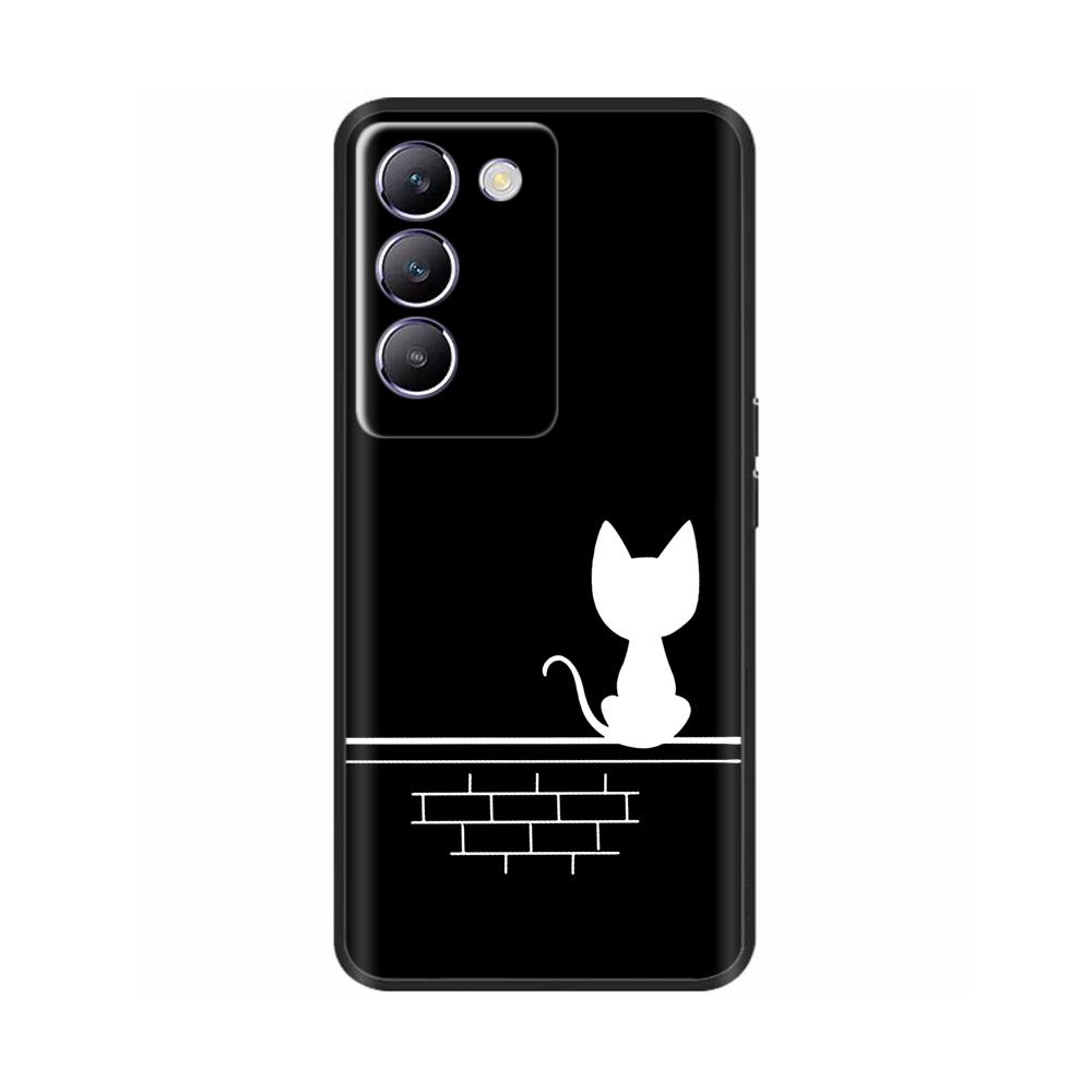For Vivo V30 V40 SE Phone Case Shockproof Silicone Soft Bumper Cases For Vivo V40 SE V30 SE Luxury Painted Protection Back Cover