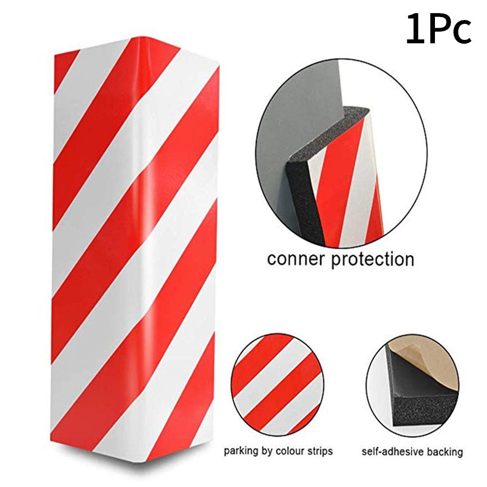 Новая 40x15x1,5 см автомобильная пена для защиты бампера гаражных ворот внешняя защита от царапин клейкая пена предупреждающий знак парковочный протектор