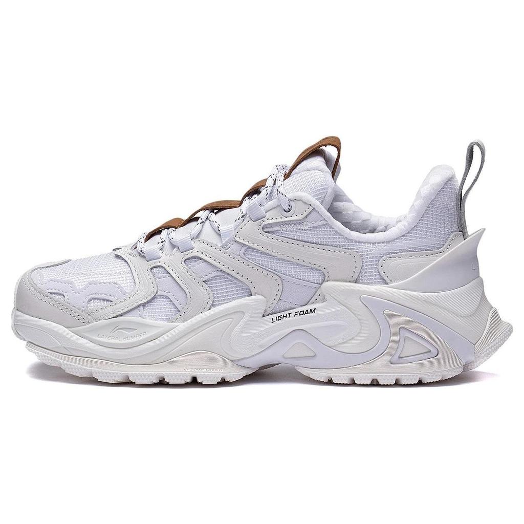 Li Ning Ткань Синтетическая Кожа Низкий Топ Повседневная Обувь Женская Обувь AZGS104-2