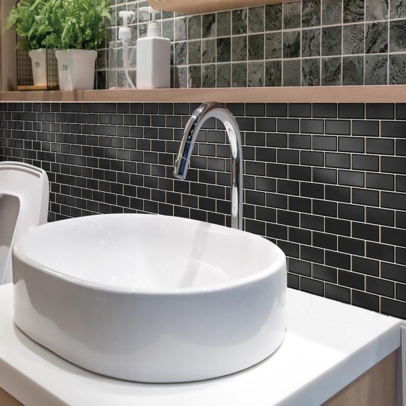 10 шт. 3D наклейки на плитку самоклеящиеся водонепроницаемые наклейки на стену кухня ванная комната украшение для дома