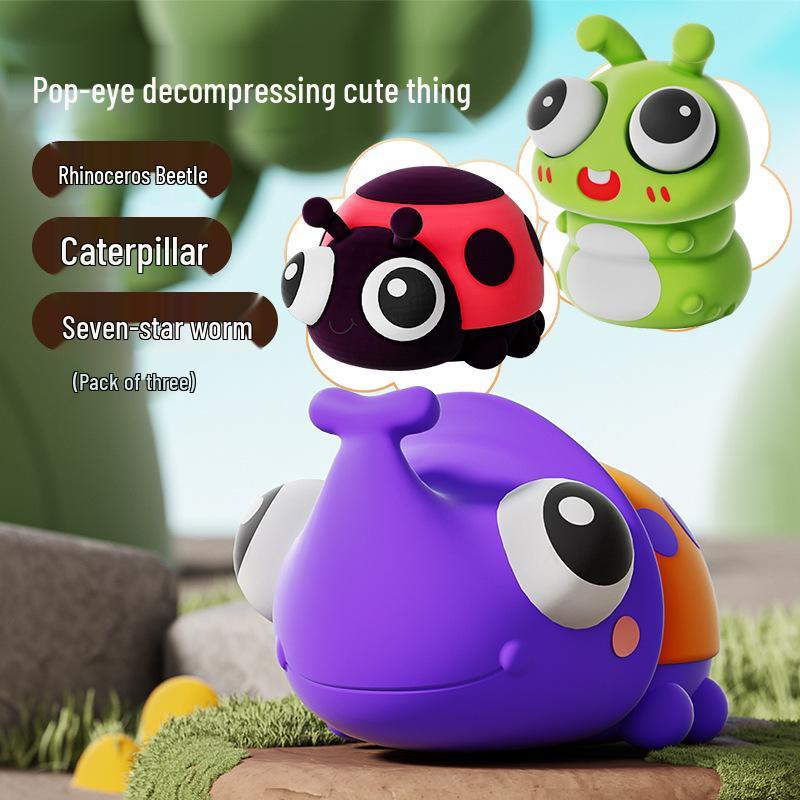 Press Pop Eyes Squeeze Toy - Cute & Fun Stress Reliever for Kids