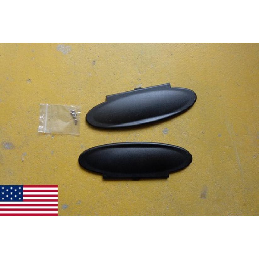 2x Black For Porsche 996/997-911, 986/987 Boxster, Cayman Sun Visor Mirror Cover