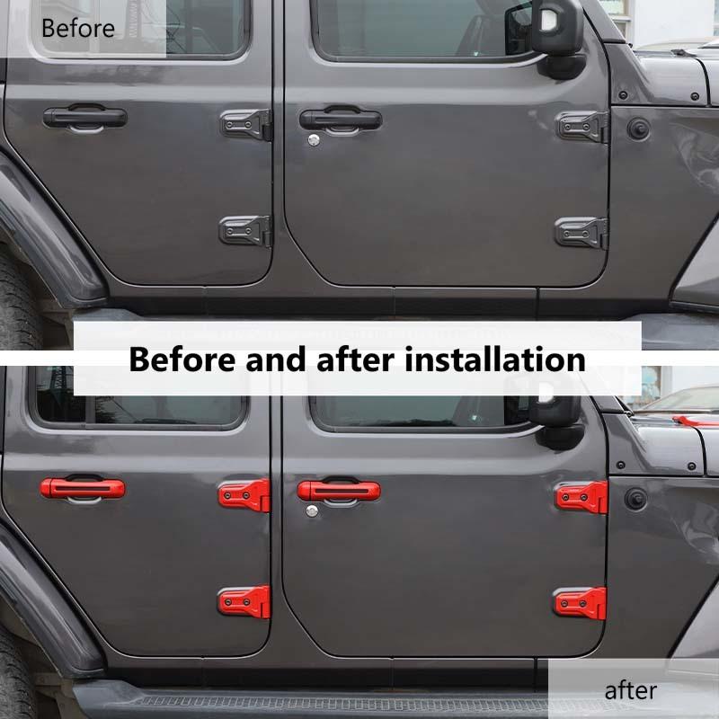 ABS капот двигателя автомобиля крепление для запасного колеса шарнирная ручка украшение корпуса наклейка наклейка для Jeep Wrangler JL 2018 Up 4-дверная версия Внешние аксессуары