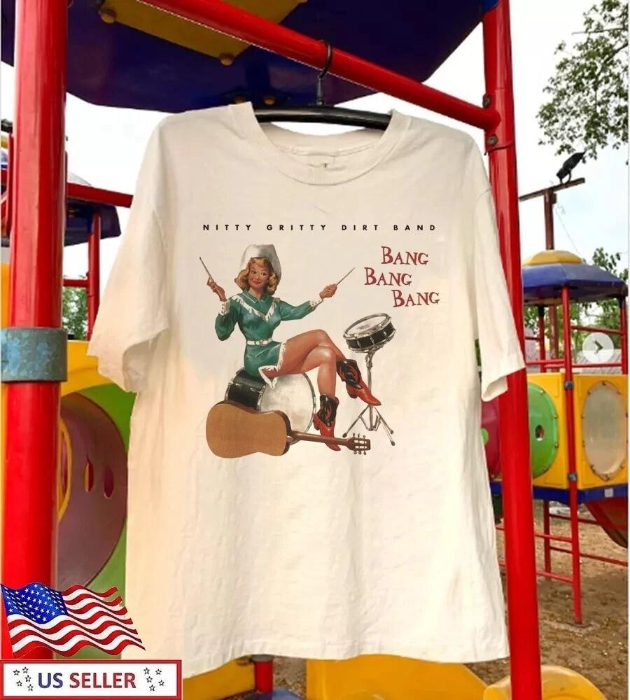 Винтажная футболка Nitty Gritty Dirt Band Bang Bang Bang Унисекс Альбомы S до 4XL BL1444