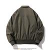 Mens Oversized Relaxed Fit Utility Jacket With Ribbed Hem Snap Collar - Casual Streetwear Outerwear All