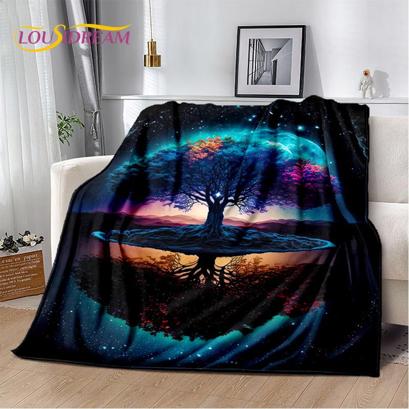 Природа Древа Жизни, скандинавская мифология, Иггдрасиль, мягкое одеяло для дома, спальни, кровати, дивана, пикника, путешествия, офиса, подарочный чехол для детей