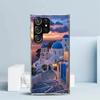 Греция Летом Санторини Мягкий Чехол для Samsung Galaxy S25 Edge S26 S24 S23 Ultra Чехол для Телефона S22 S21 Plus S20 FE Печатный Узор