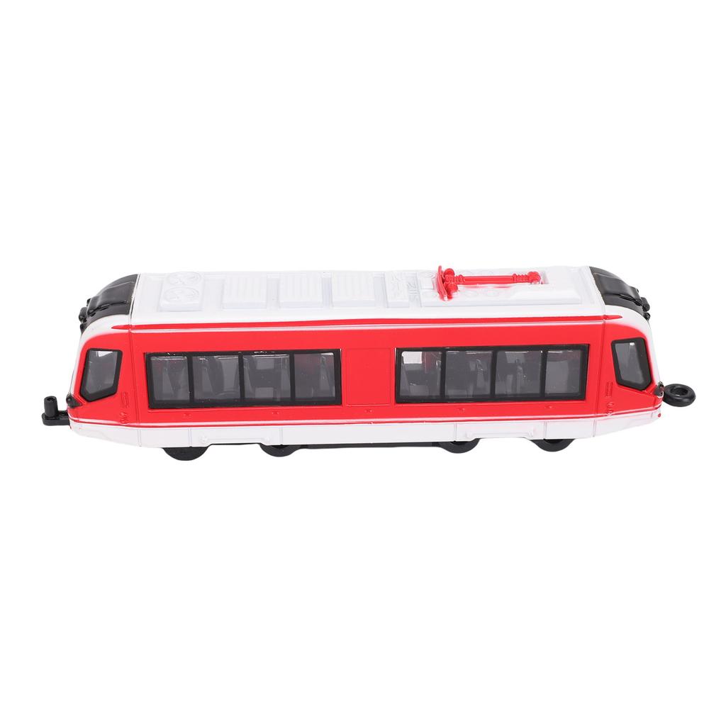 Toy Train Set Alloy Battery Powered Dual Ended Pull Back Lotomotive Train Model for Boys Girls