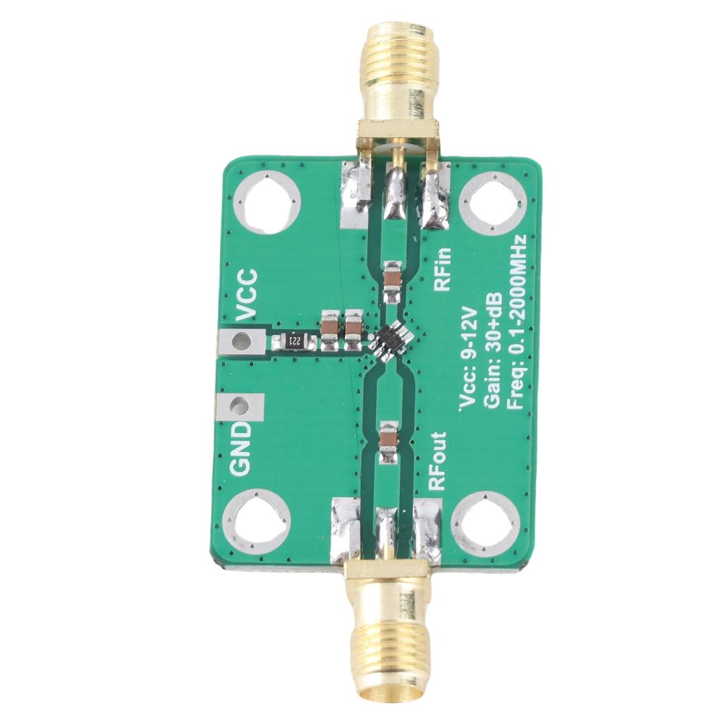 RF Amplifier Module Broadband 0.1‑2000MHz 32dB High Gain Low Power Microwave Ham Radio 9‑12V