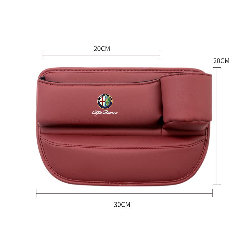 Car Seat Crack Filling Storage Box Auto Water Cup Phone Holder For Alfa Romeo 156 159 147 4C 8C 166 Giulia Giulietta MitoGF8