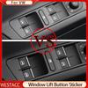 7Pcs/set Car Window Lift Button Sticker Sequin Trim for Volkswagen VW Tiguan 2018- Golf 7 MK7 7.5 2013 -