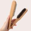 Double Brushes Hair Straightener Comb Wooden Hairdressing Comb New V-shaped Clamp Comb