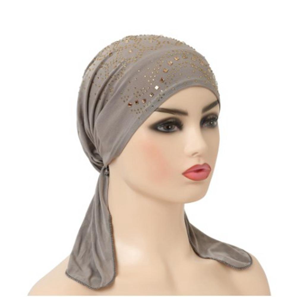 With Many Stones Wind Cotton Hat Bandana Casual Chemotherapy Hat Women National