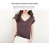Sleeveless V-Neck Slim-Fit Modal T-Shirt for Women - Summer 2024 Korean Style