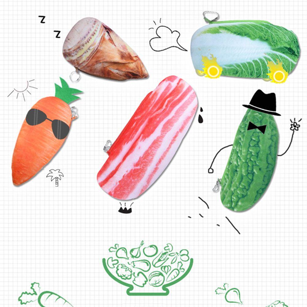 Supplies Pencil Bag Novelty Coin Bag Simulation Vegetable Plush Pencil Case Pen Case Pencil Pouch