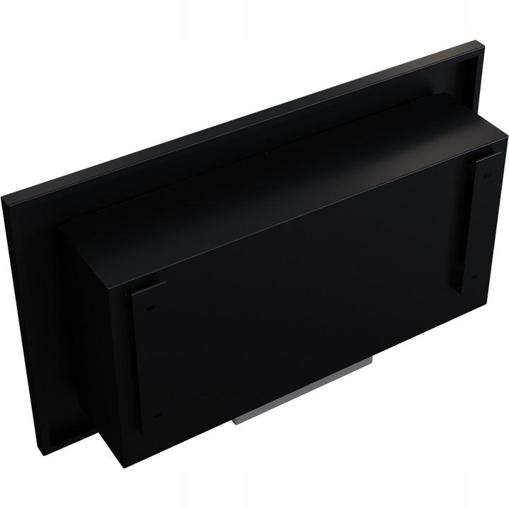 Wall Mounted Bioethanol Fireplace DELTA2 TÜV Black Set