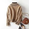 Jackets Women's Autumn Winter Small Fragrance Short Coat Female Style Vintage Houndstooth Knitted Cardigan Outwear Tops