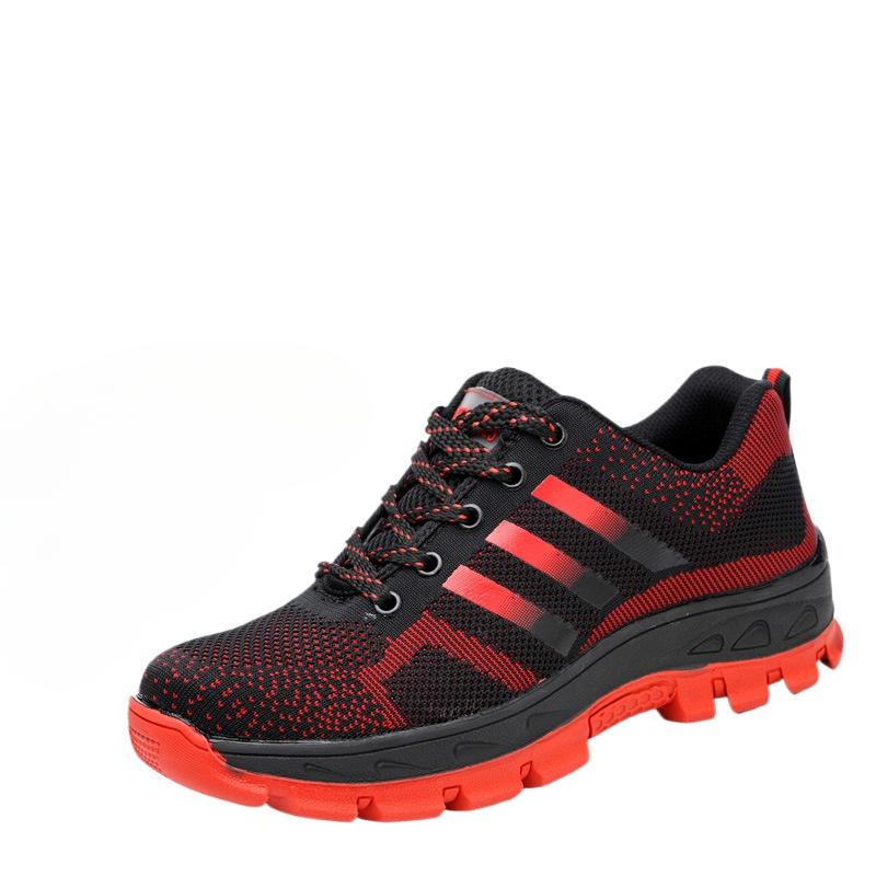 Модная мужская обувь для страхования труда, износостойкая и противоударная защитная обувь, мужская защитная обувь с низким верхом