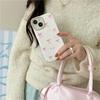 Pink Floral Ribbon Bow For Apple 16 Mobile Phone Case 15 ProMax New For iPhone 14 Autumn and Winter 13