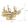ROBOTIME TG305 Wooden Sailing Ship 3D Puzzle DIY Model Kit