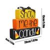 Halloween Candy Display Wooden Block Signs Tiered Tray Decorations Table Decor Home Tiered Tray Decorations For Den Cabinet
