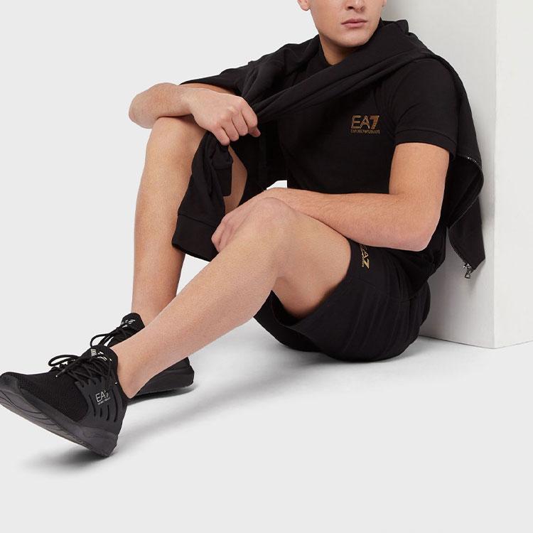 EMPORIO ARMANI EA7 Casual Shorts Men's Black 8NPS02-PJ05Z-0208
