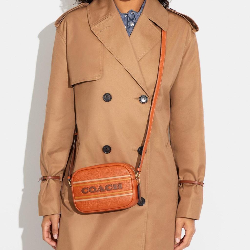 New COACH Jamie Grain Leather Camera Bag, Shoulder Bag, Crossbody Bag Mini Women's Brown CH308-IMNP6